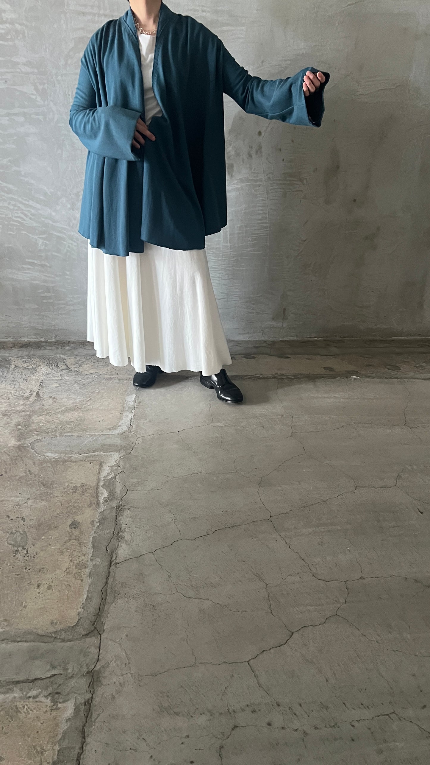 V-Neck Flared Cardigan