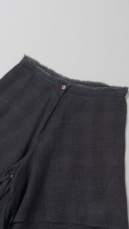 fold closing double skirt/short