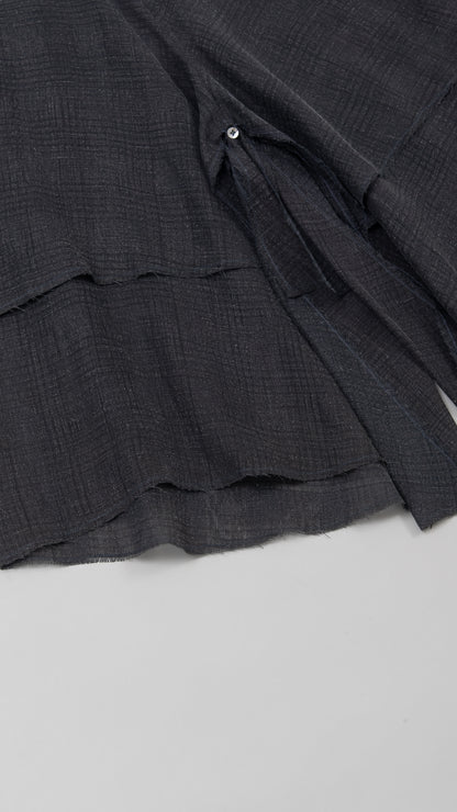 fold closing double skirt/short