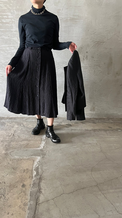 8panel buttoned skirt