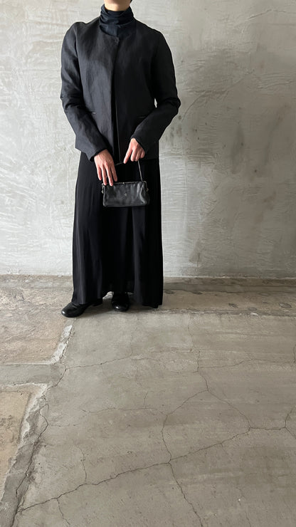 wo.fitted cross pocket short jacket