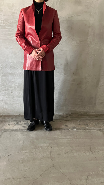 wo.vertial pocket unlined jacket