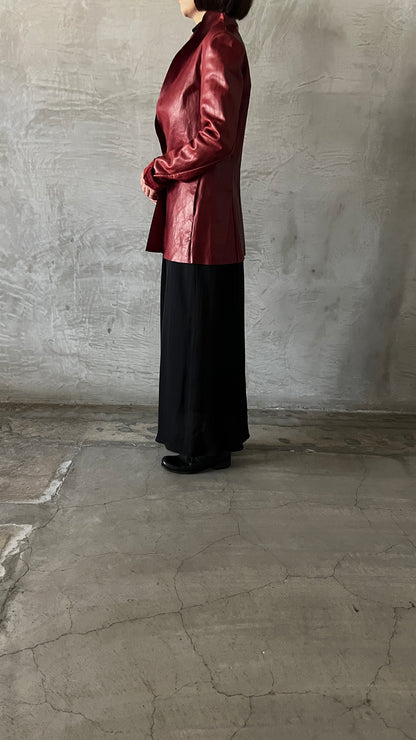 wo.vertial pocket unlined jacket