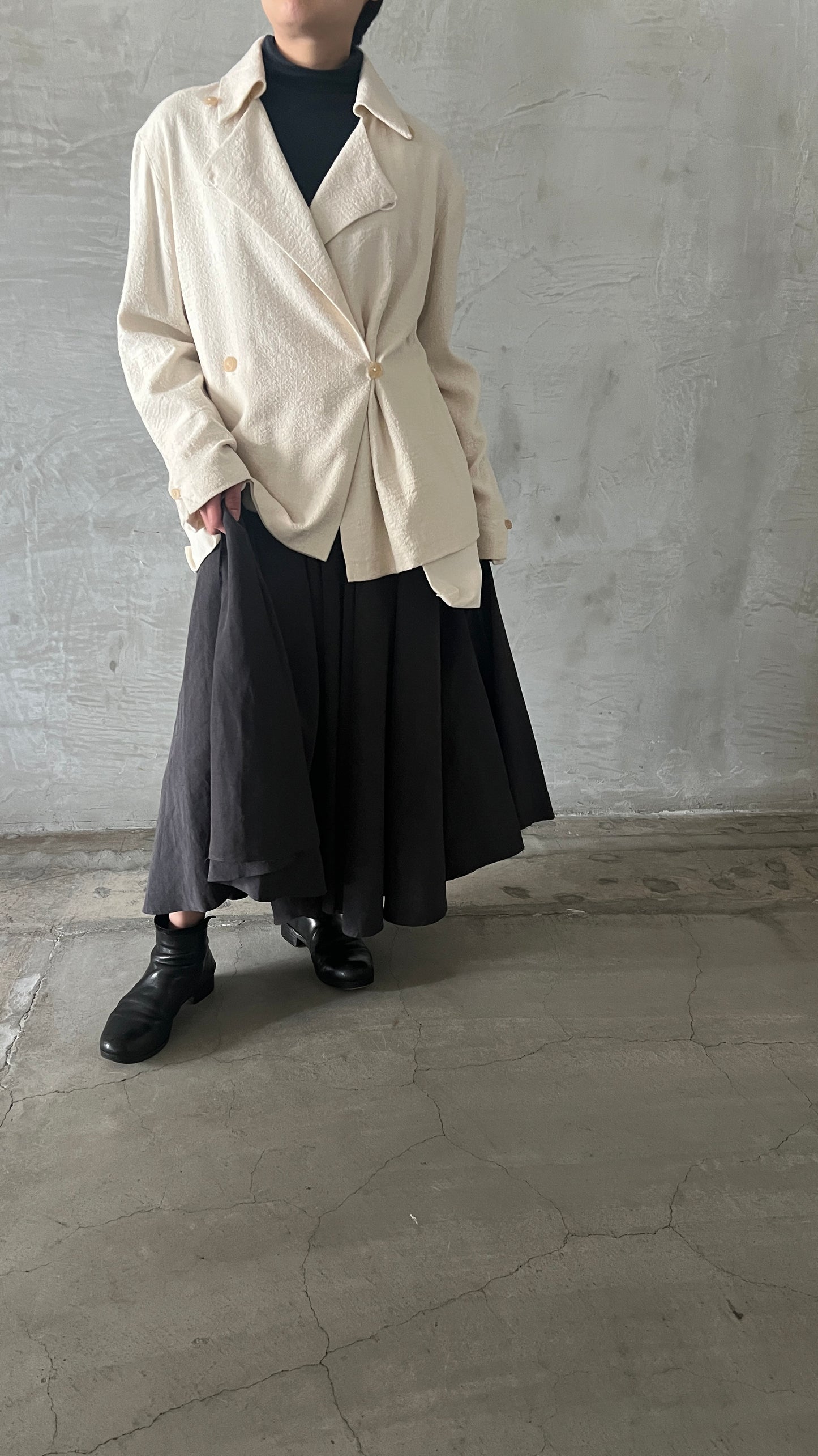 ovesized straight jacket pop out