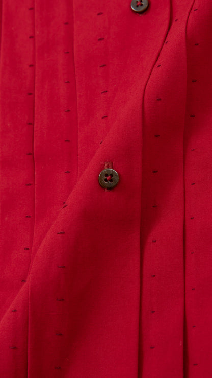 wo. front pleated sleevless long fitted