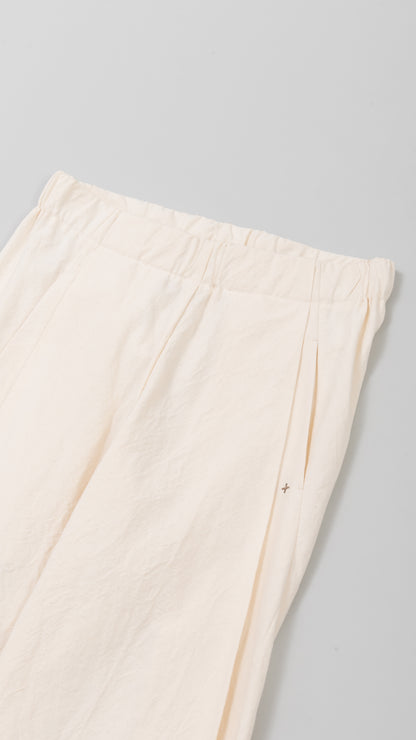 front pleat wide fit short elastic