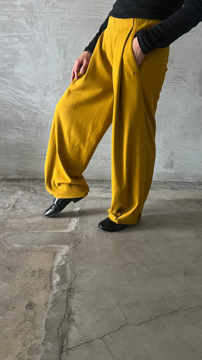 Elastic Waist 7/8-Length Pants