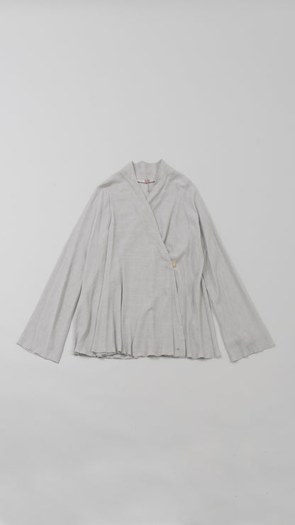 V-Neck Flared Cardigan