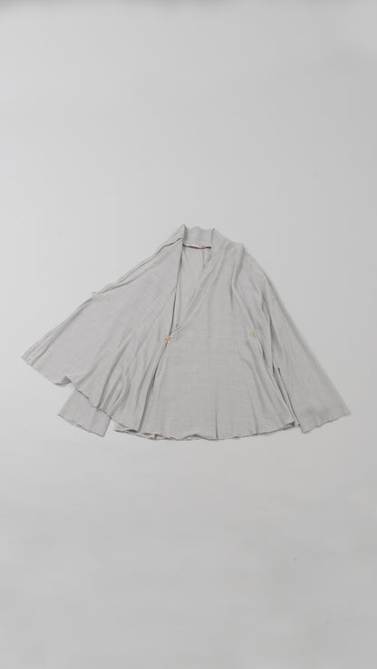 V-Neck Flared Cardigan