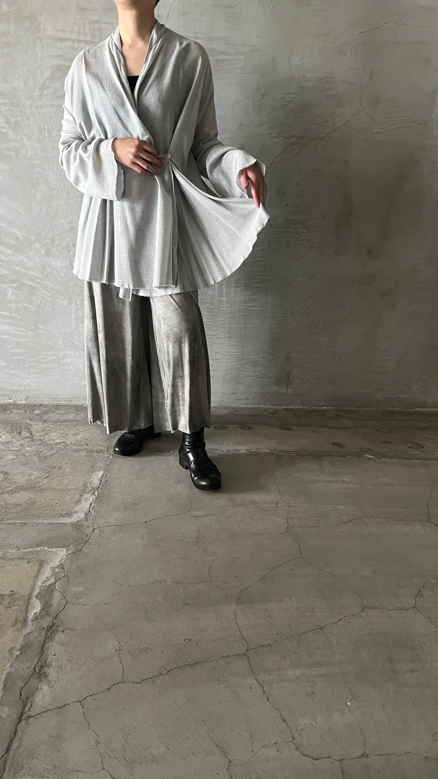 V-Neck Flared Cardigan