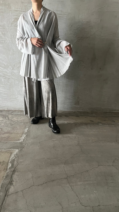 V-Neck Flared Cardigan