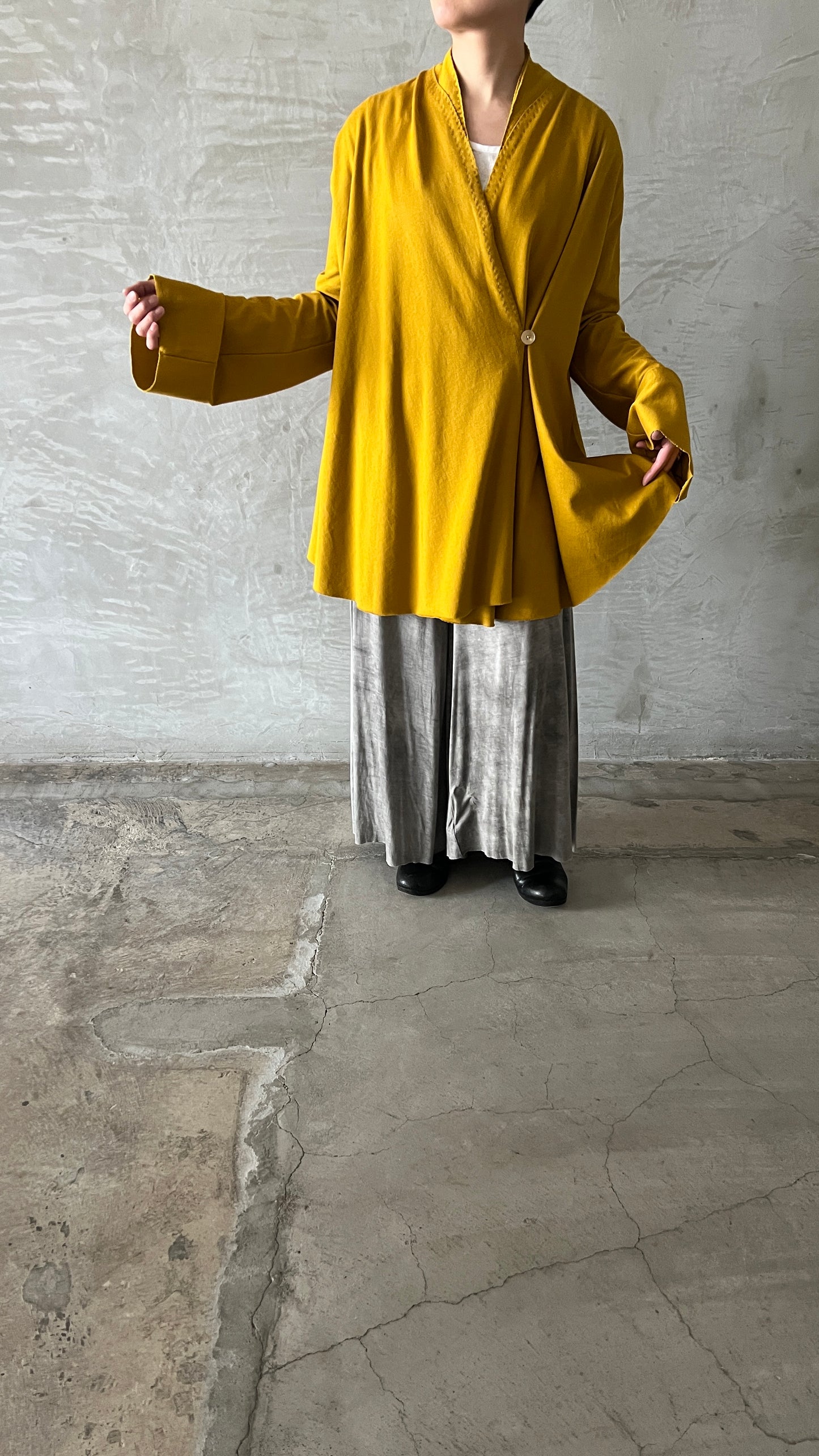 V-Neck Flared Cardigan