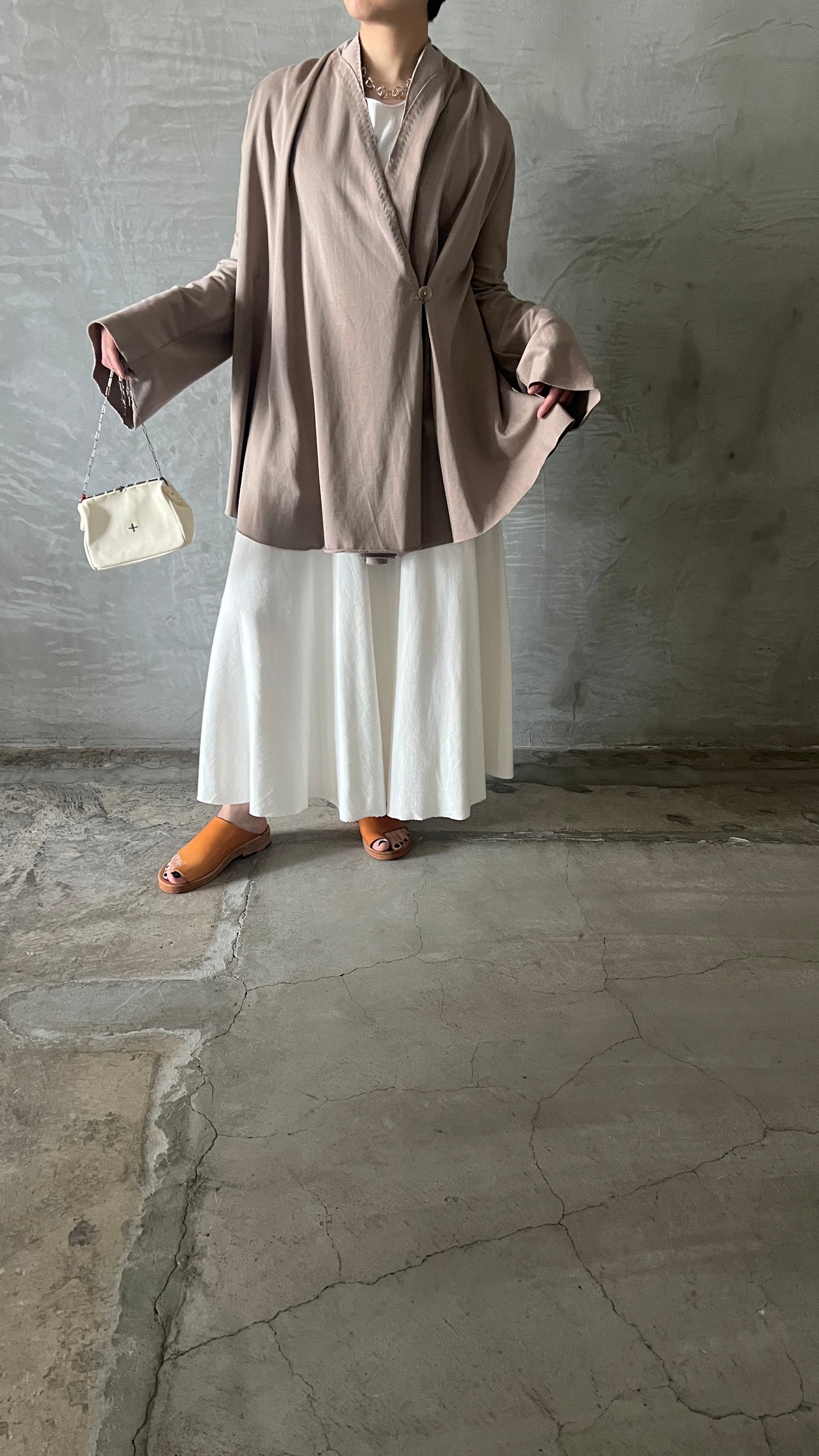 V-Neck Flared Cardigan