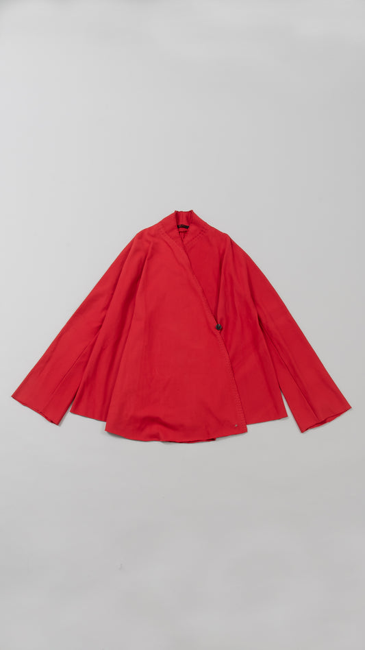 V-Neck Flared Cardigan