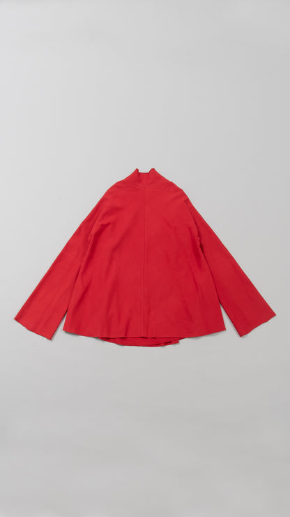 V-Neck Flared Cardigan