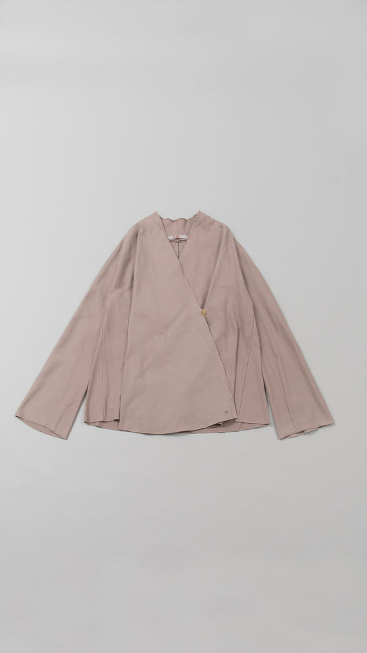 V-Neck Flared Cardigan