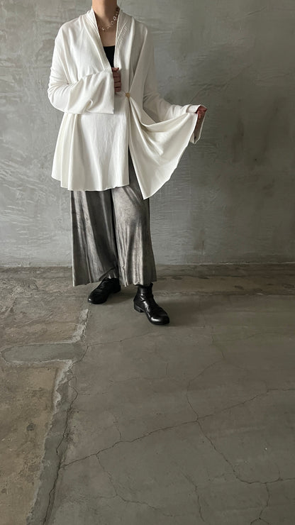 V-Neck Flared Cardigan