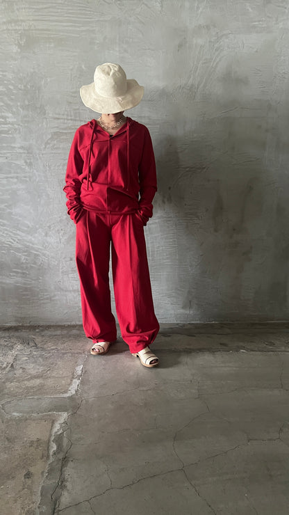 Elastic Waist 7/8-Length Pants