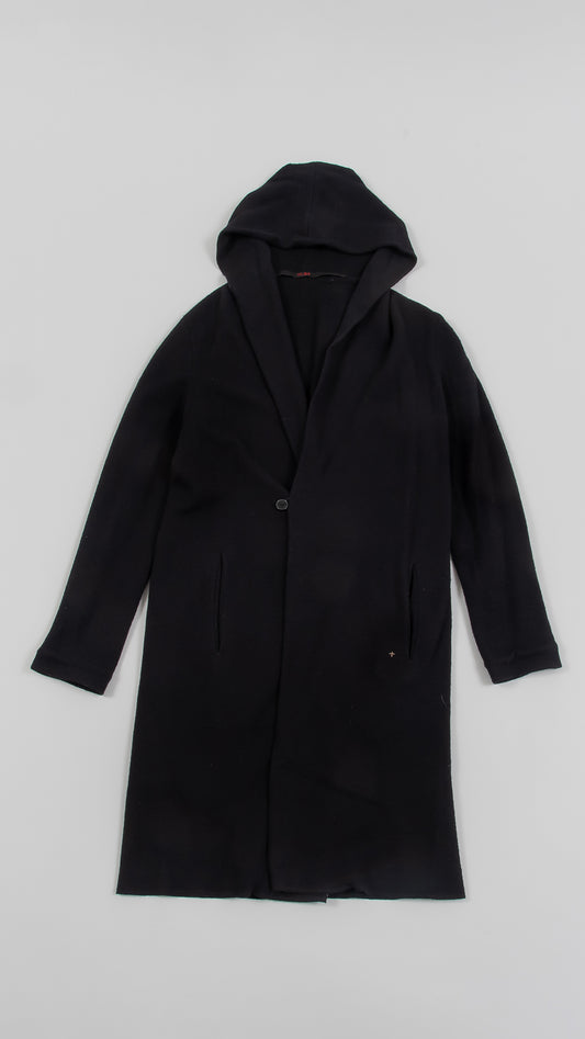 2 glove pocket hooded cardigan