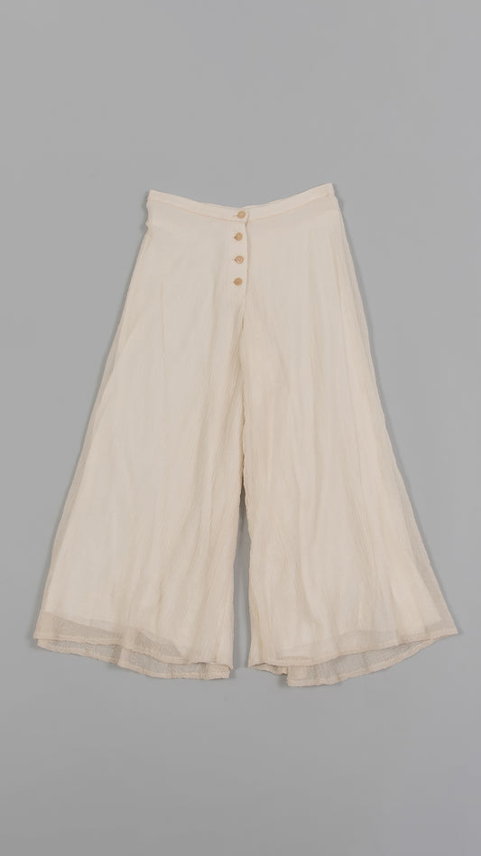 wo. front button flowing legs wide