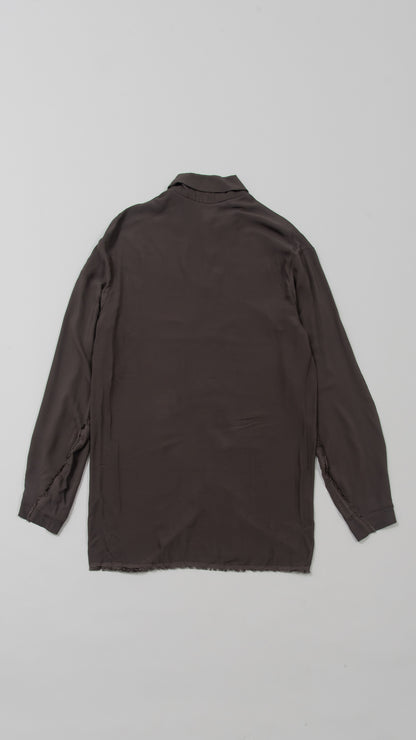 high collar medium fit shirt