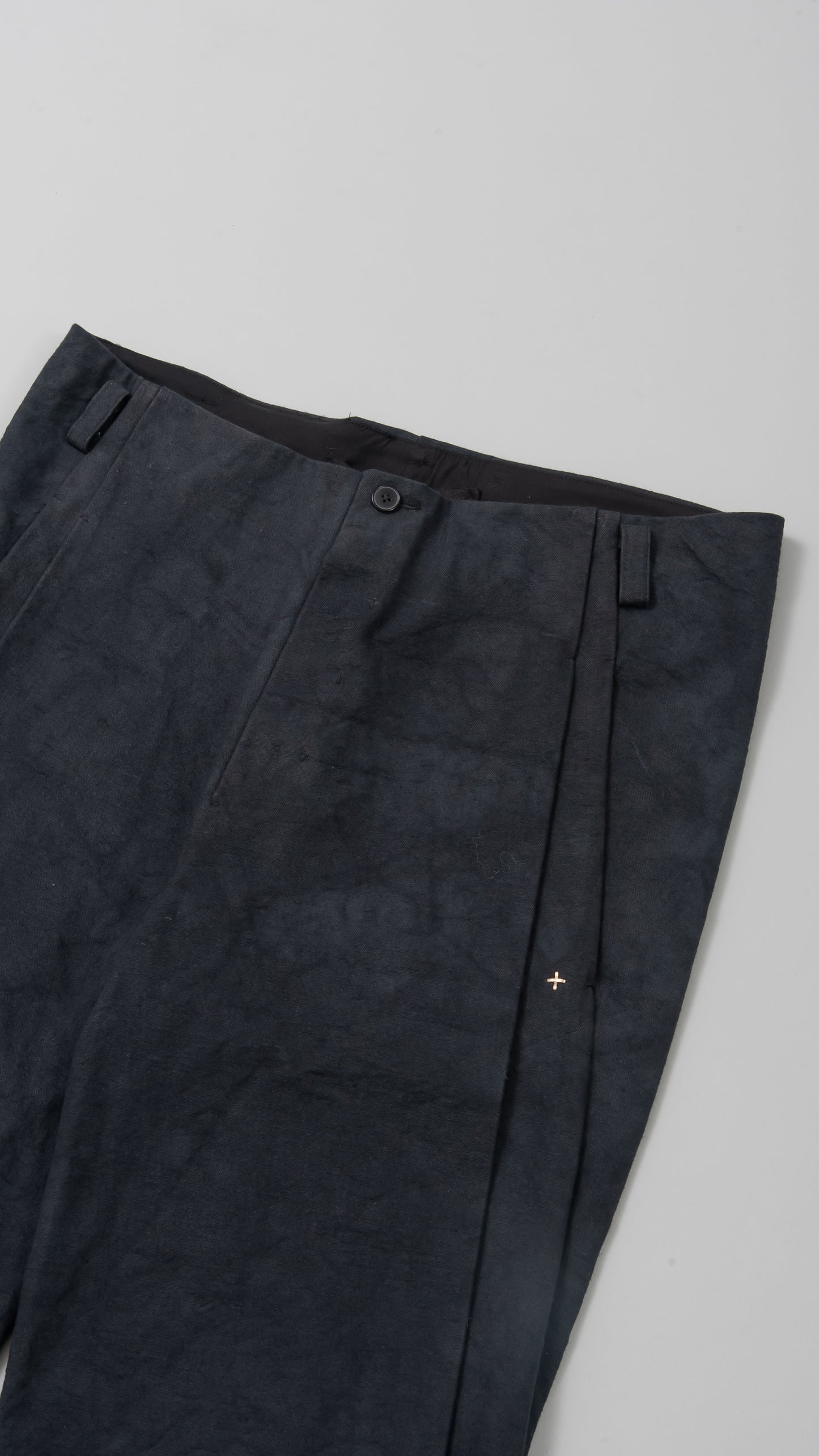 front pleat wide fit pants