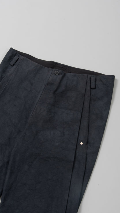 front pleat wide fit pants