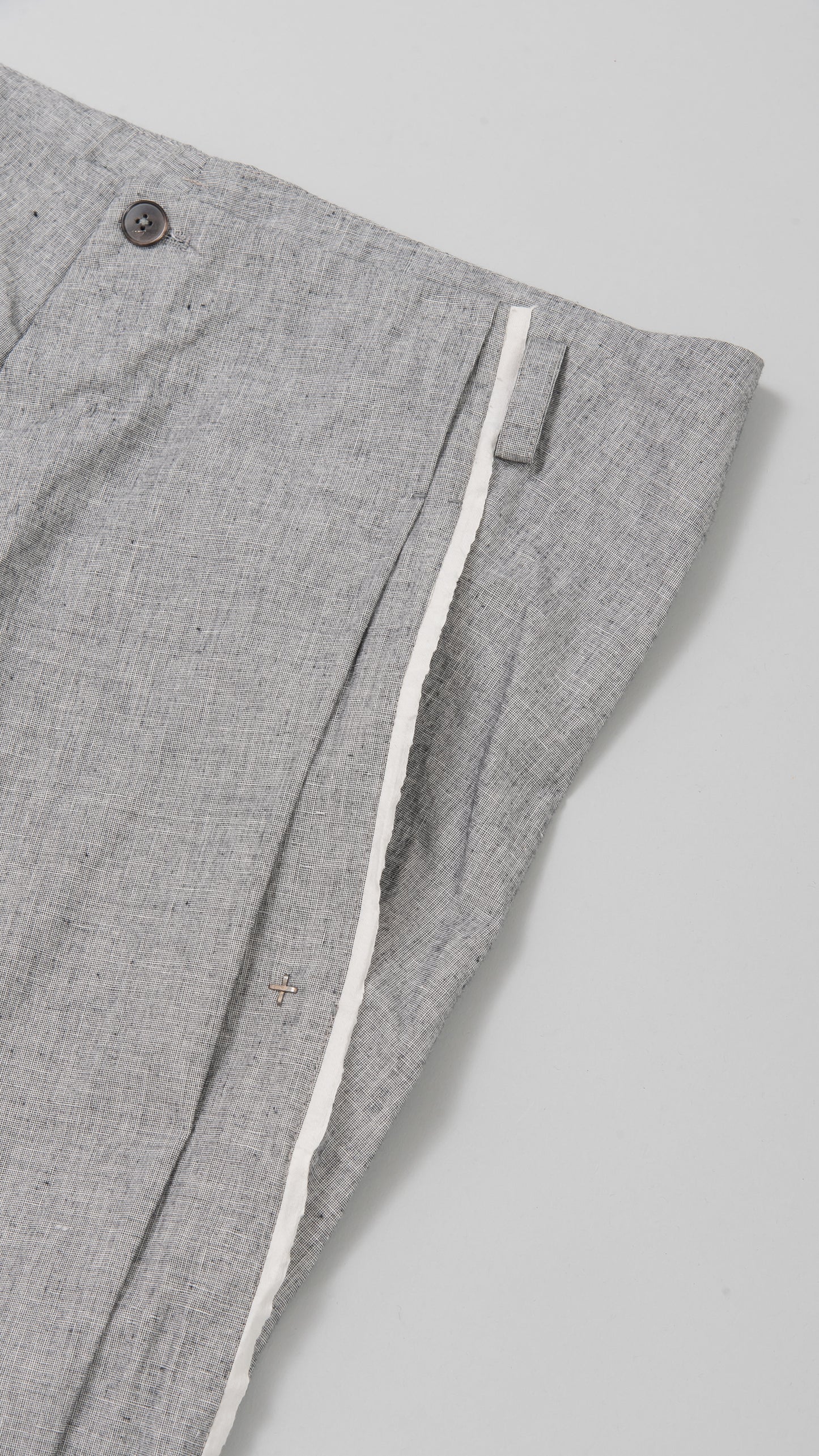 front pleat wide fit pants