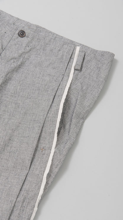 front pleat wide fit pants