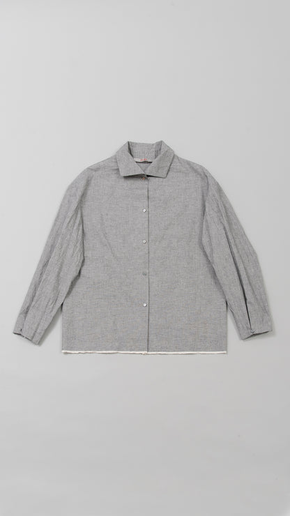 wo. high collar medium fit shirt