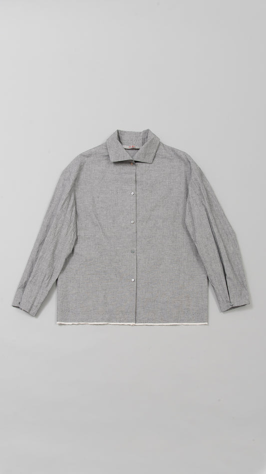 wo. high collar medium fit shirt