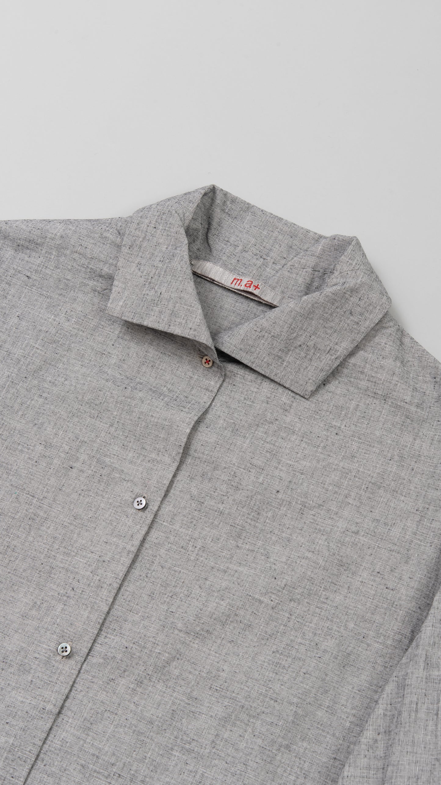 wo. high collar medium fit shirt