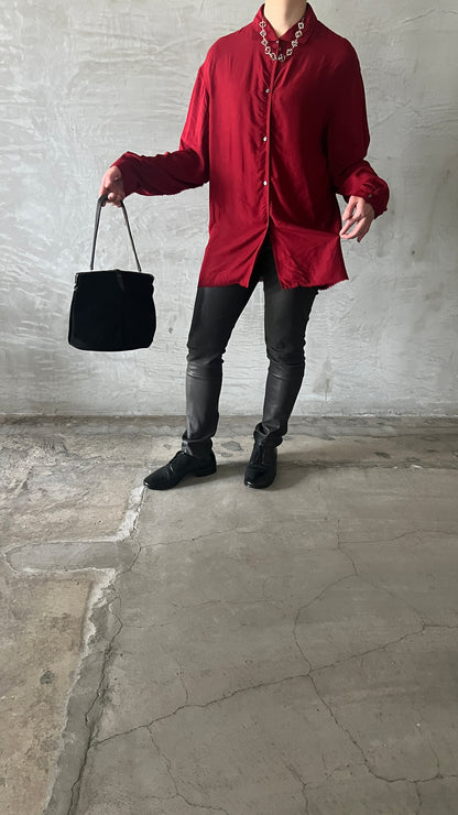 wo. high collar medium fit shirt