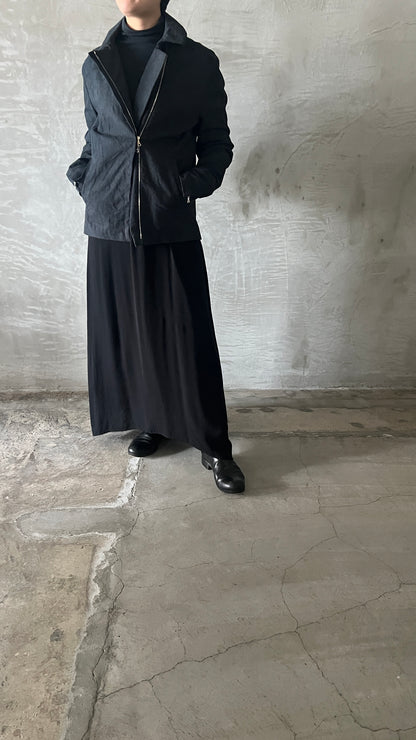 wo. diagonal zip unlined biker jacket