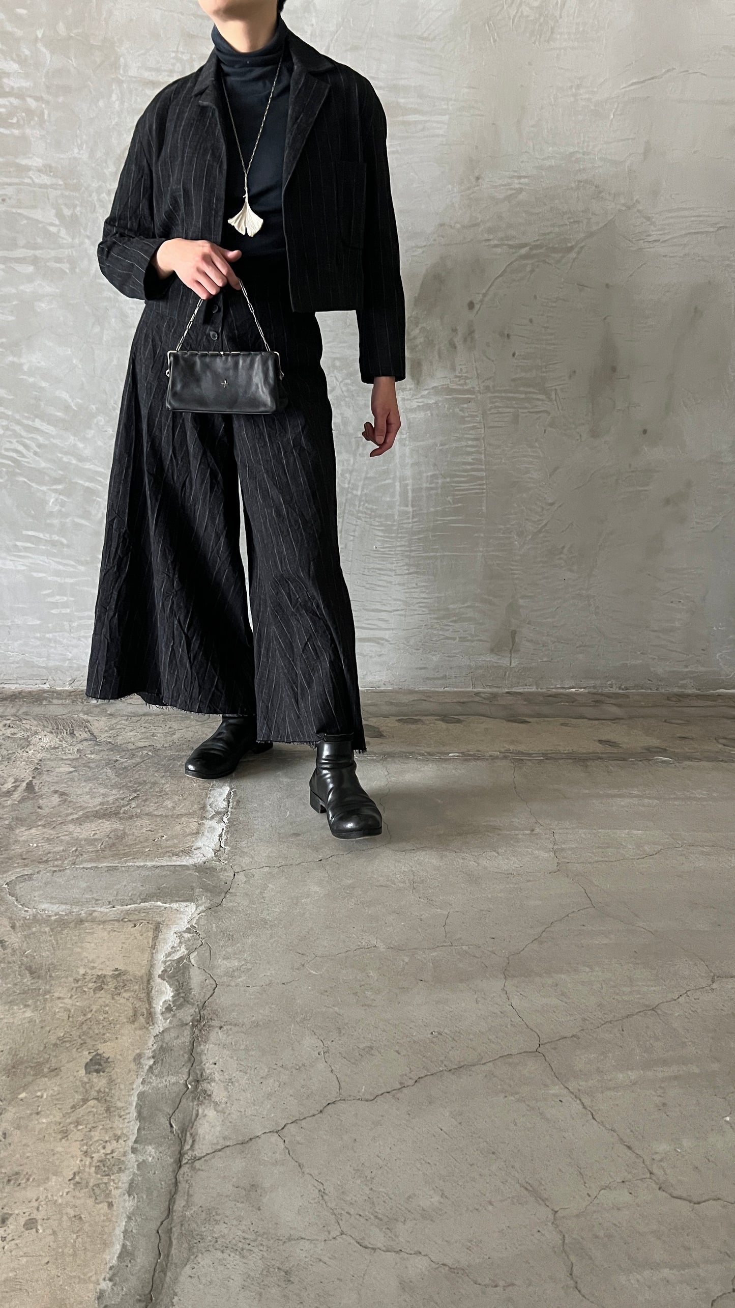 wo. 3 pocket oversized short jacket