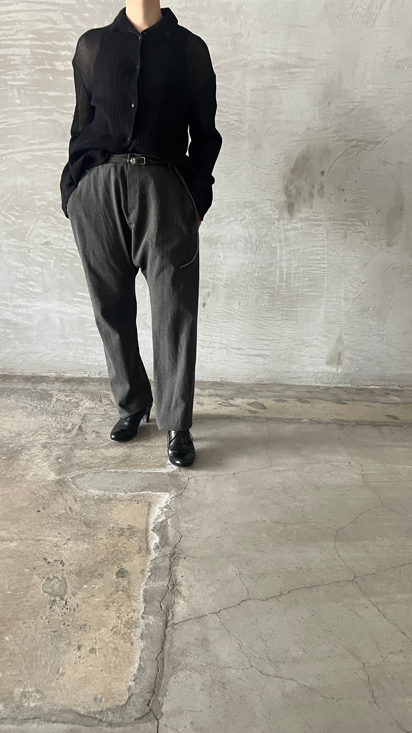 low crotch 2 pocket pants