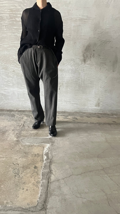 low crotch 2 pocket pants