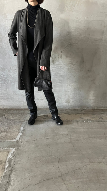 open wide coat w/pocket