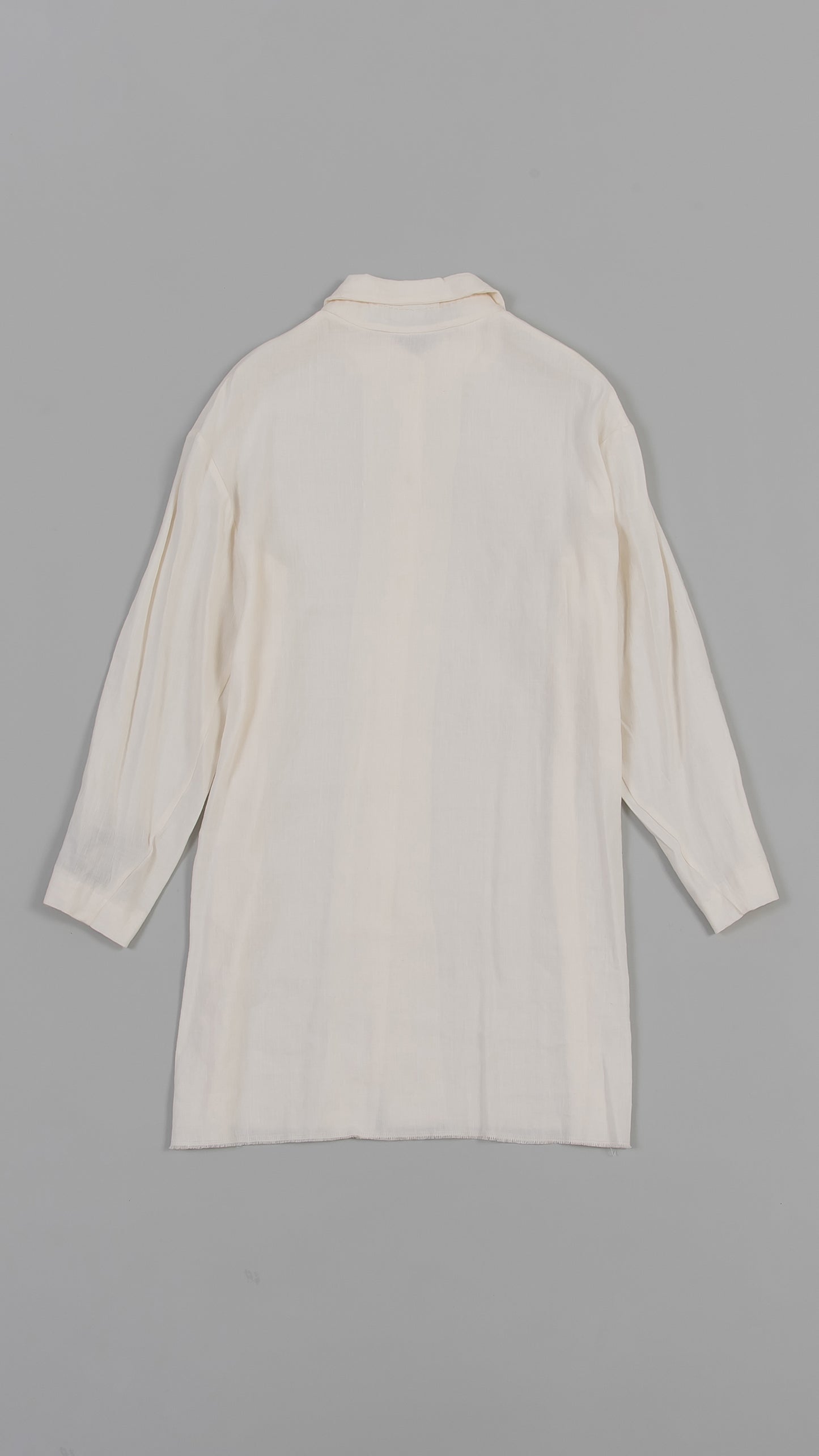 wo. high collar medium fit long shirt