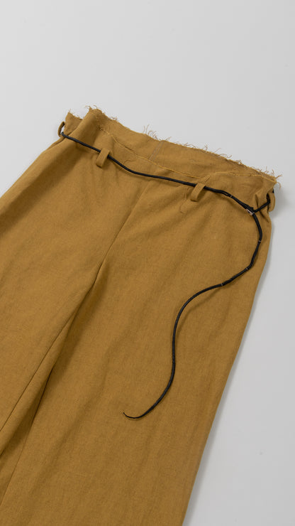 wo. wide pants w/belt