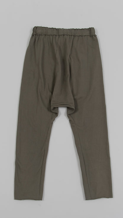 elastic waist lowcrotch 2pocket pants