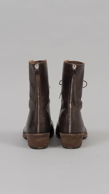 wo. tall back zipper boot w/laces