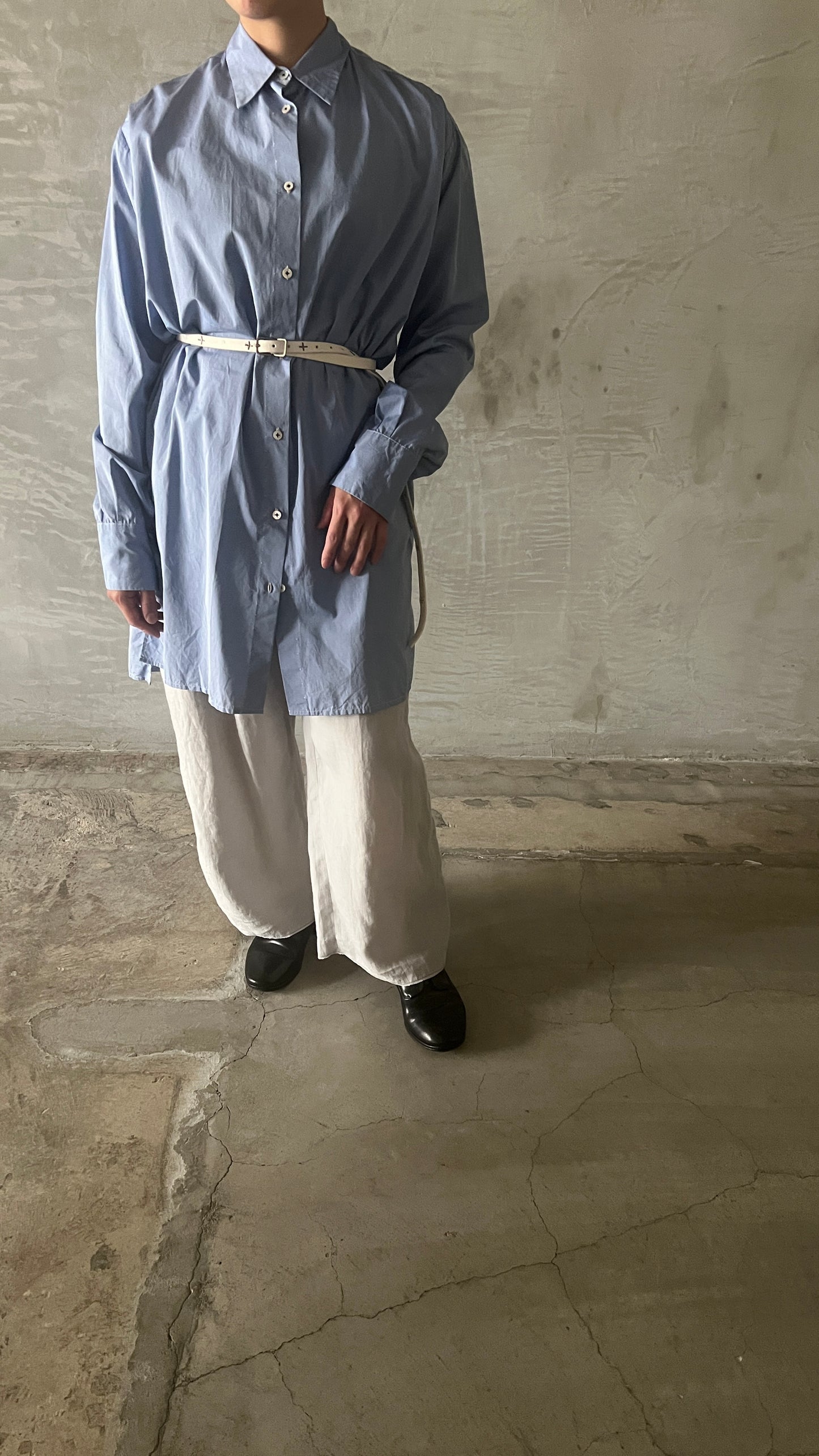 classic tailored extra long shirt