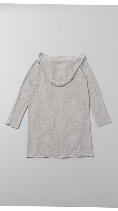 wo. double hooded cardigan