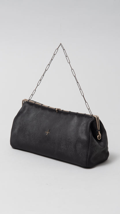 silver rim small pochette w/chain