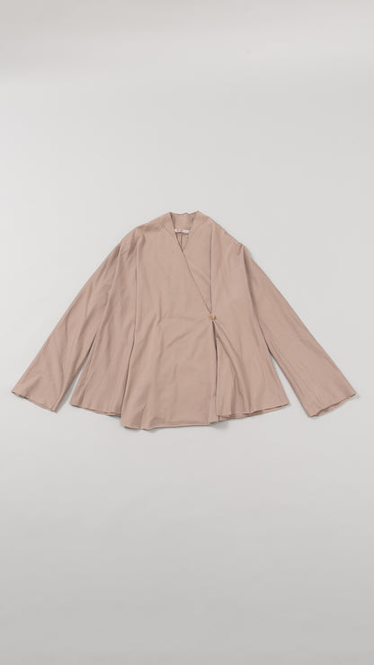 V-Neck Flared Cardigan