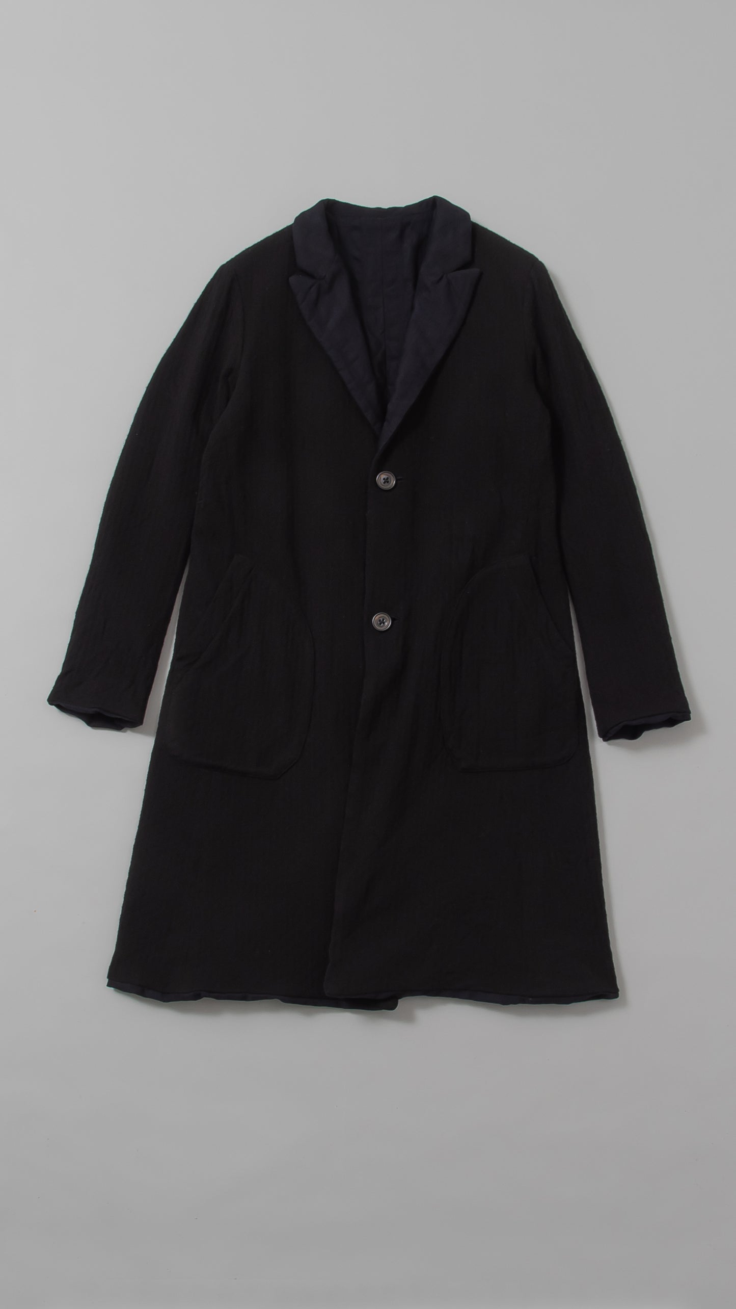 Peaked Lapel,  Reversible Coat