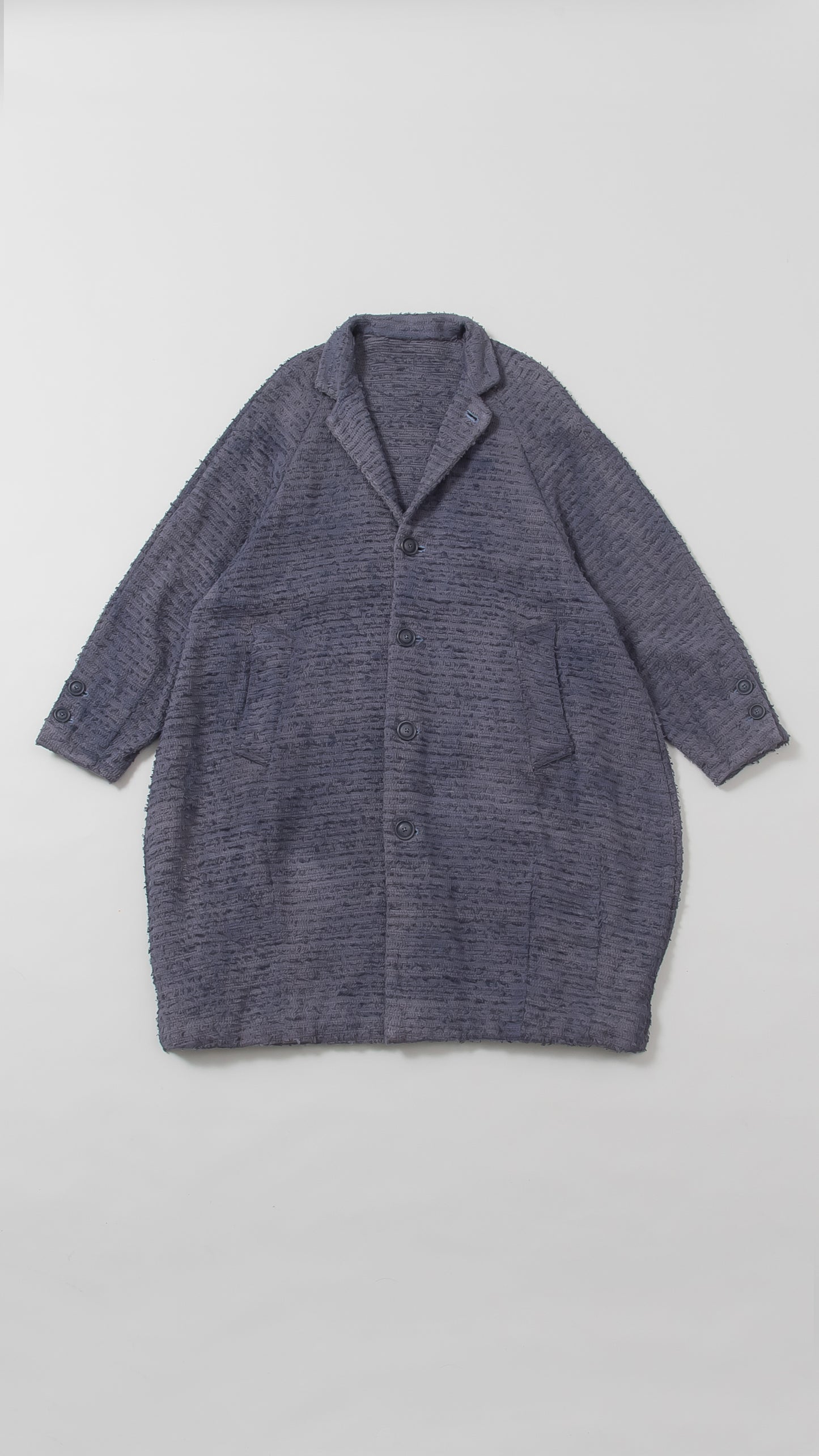 large volume design notch-lapel coat