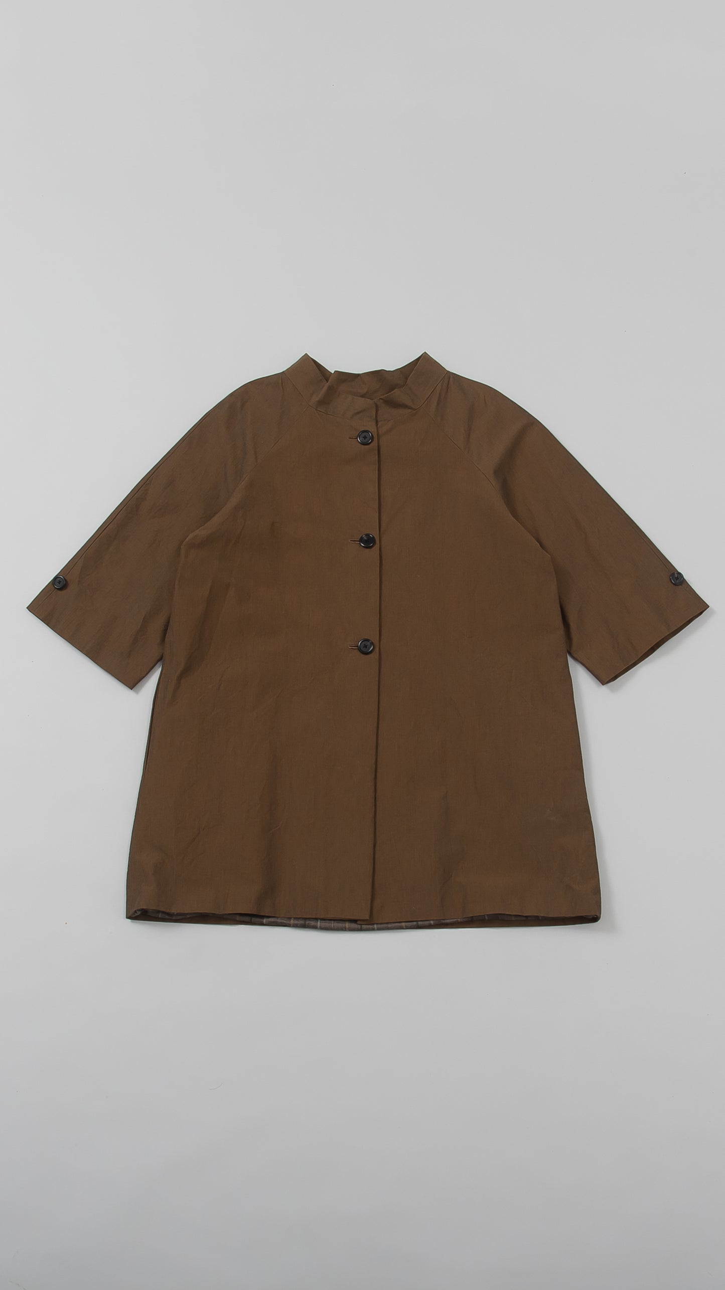 raglan split sleeve coat