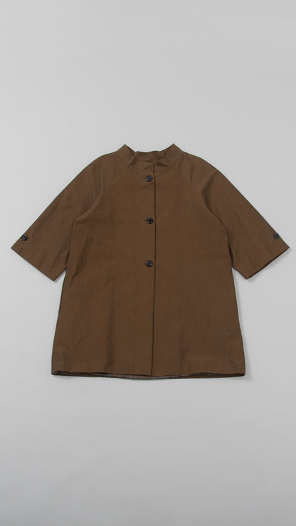 raglan split sleeve coat